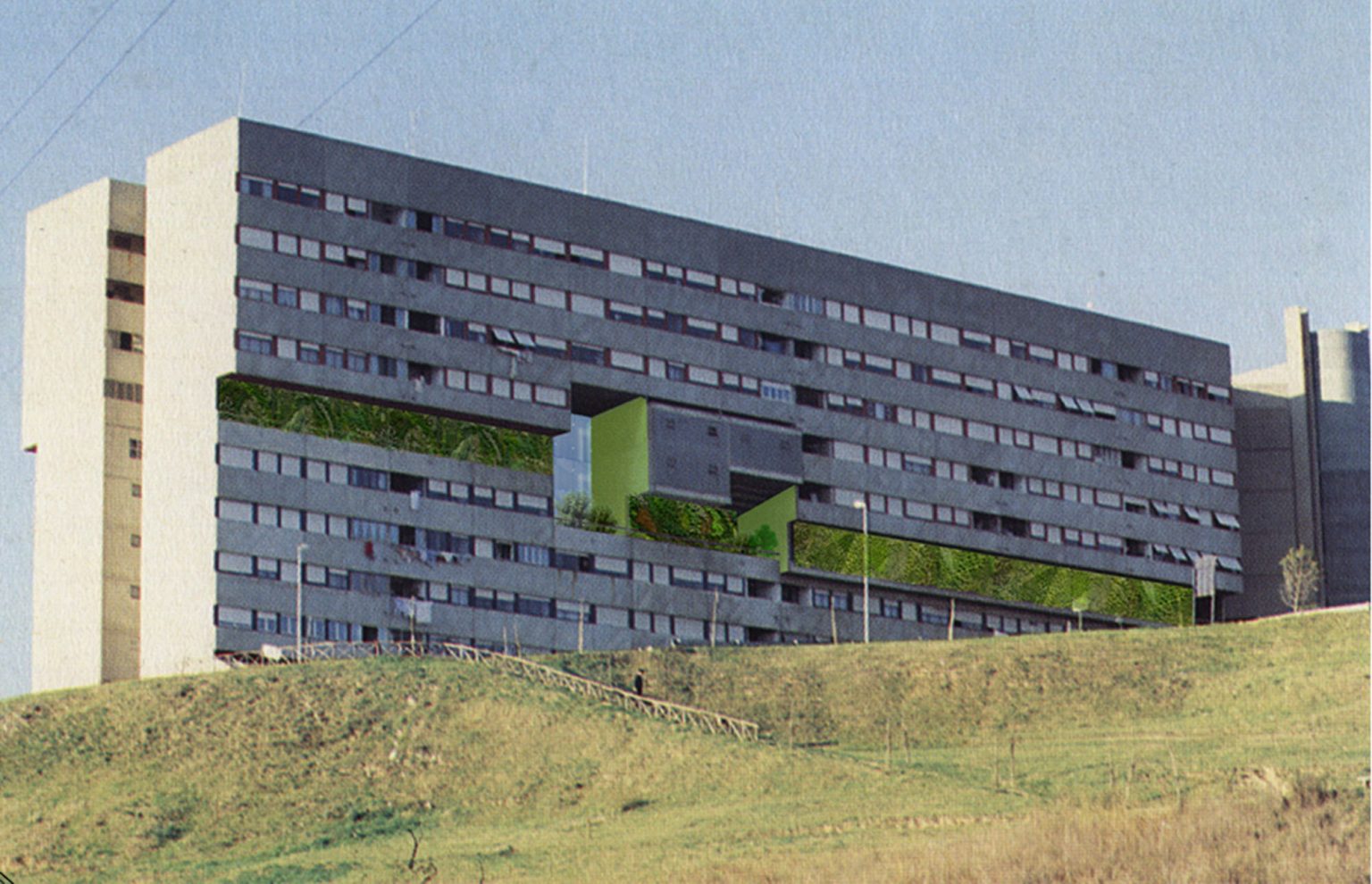 Recuperare Il Corviale Il Chilometro Verde T studio Iqd